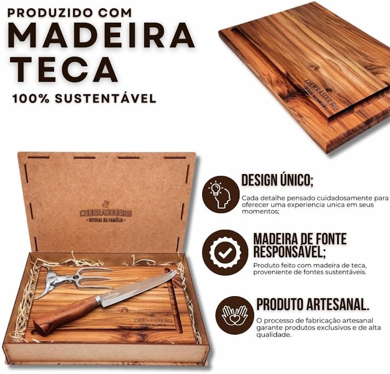 Kit Churrasco Personalizado Churrasqueiro Oficial da Família 2