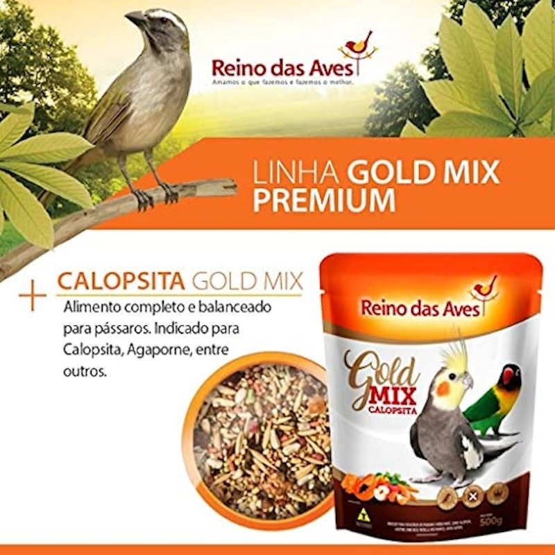 Ração para Calopsita Reino das Aves Gold Mix 2
