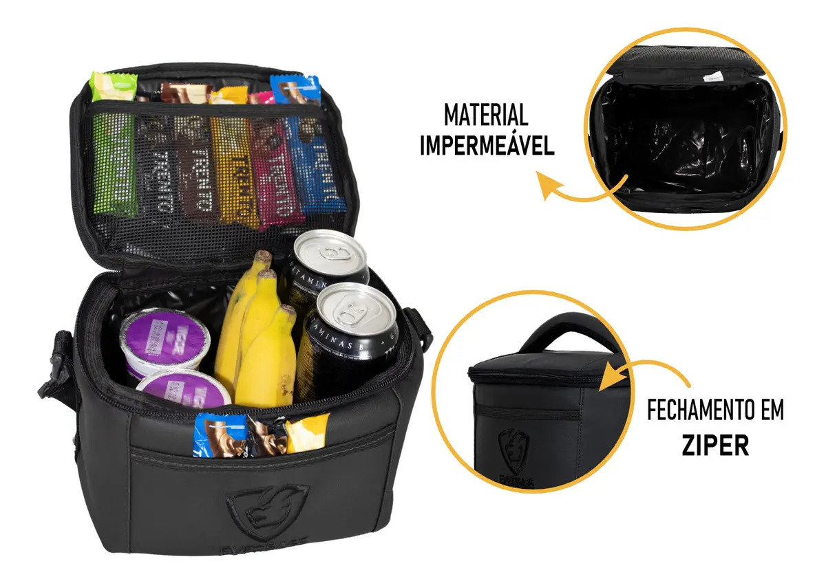 Bolsa Térmica Fit Black Luxo 3