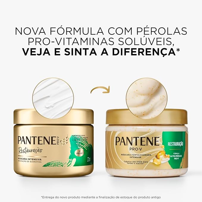 Máscara Capilar Intensiva Restauração com Pérolas Pro-V Solúveis 5
