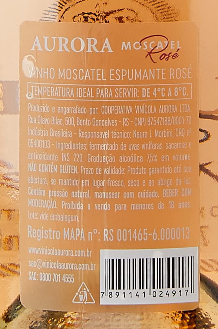 Espumante Aurora Moscatel Rosé 3