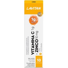 Lavitan Vitamina C + Zinco Sabor Laranja