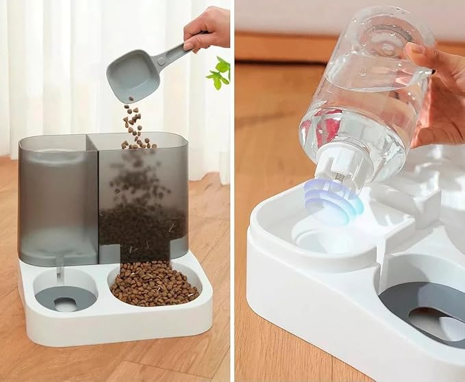 Alimentador Pet Automático com Bebedouro por Gravidade  4