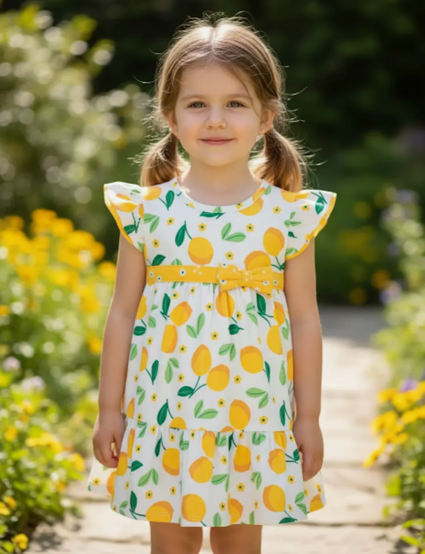 Vestido Infantil Verão Frutinhas 1
