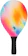 SAND COURT Raquete Frescobol Fibra Rosa 1