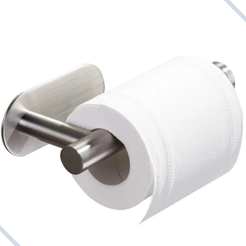Suporte de Papel Higiênico em Aço Inox Adesivo 3M Premium 1