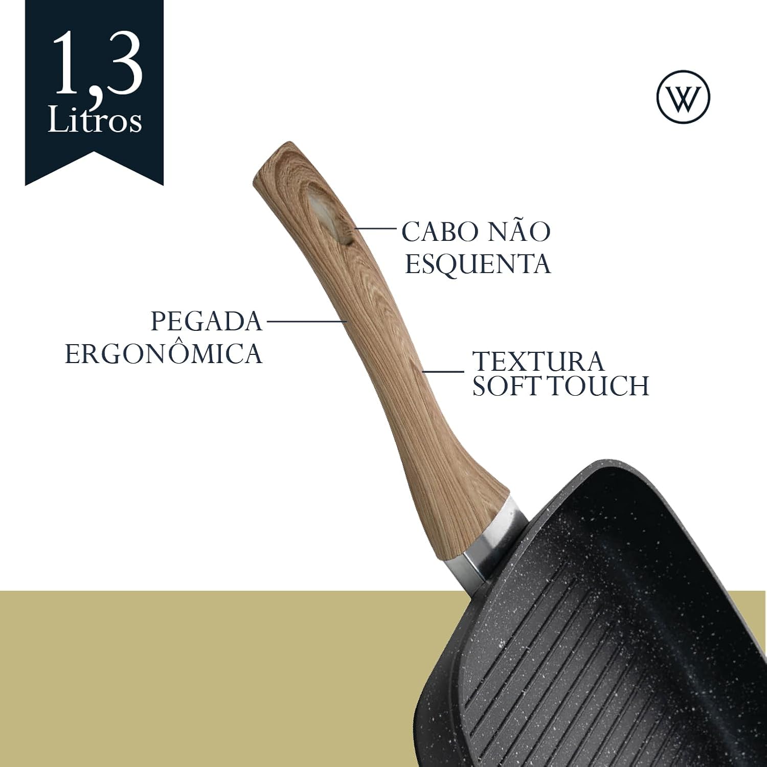 Bistequeira de Indução em Alumínio com Revestimento Cerâmico Granilite 3