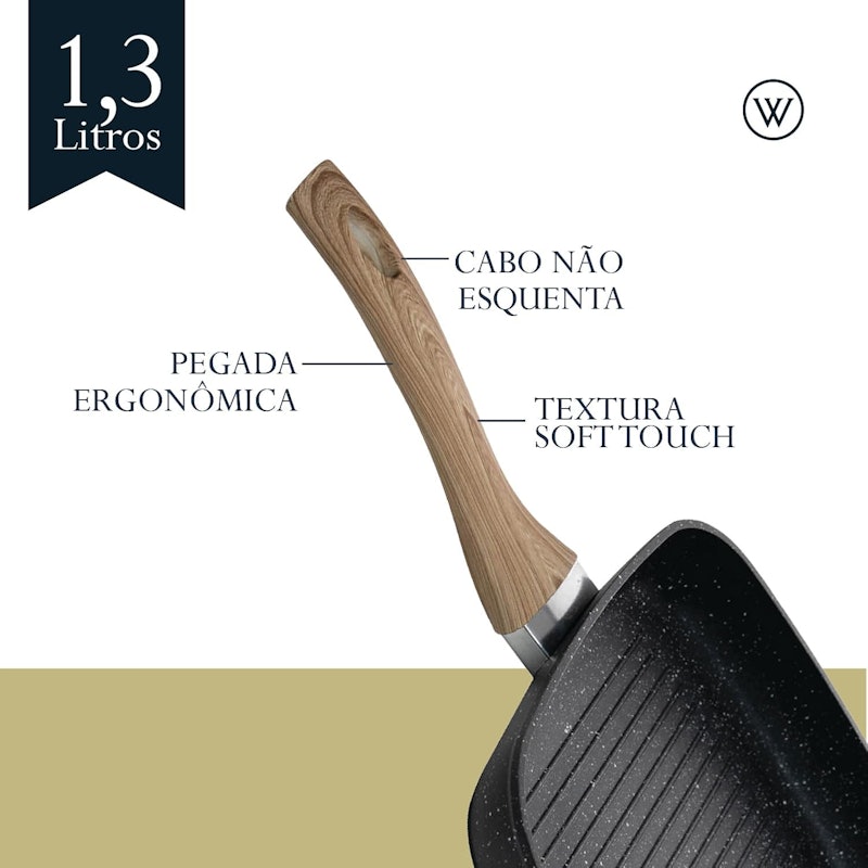 Bistequeira de Indução em Alumínio com Revestimento Cerâmico Granilite 3