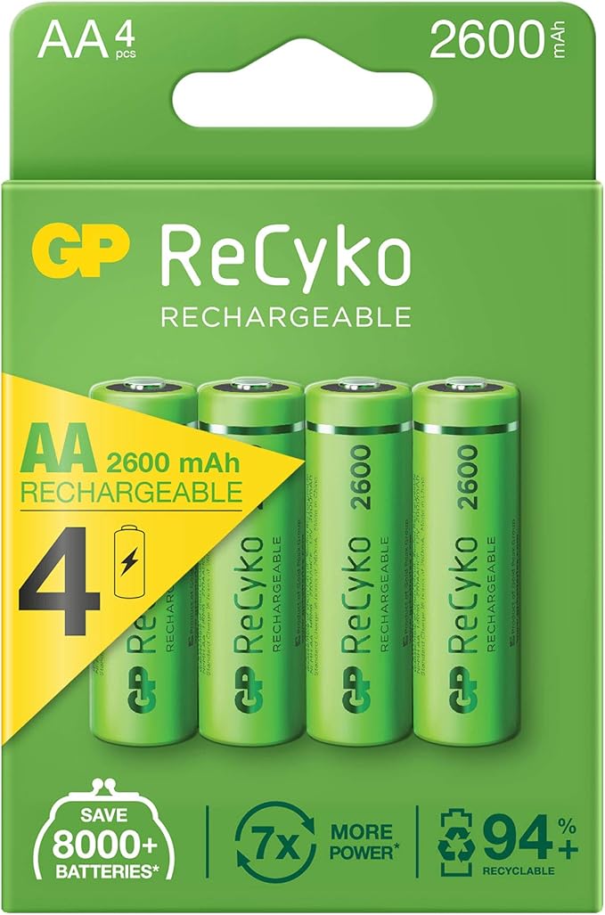 Pilha Recarregável AA GP Recyko 1