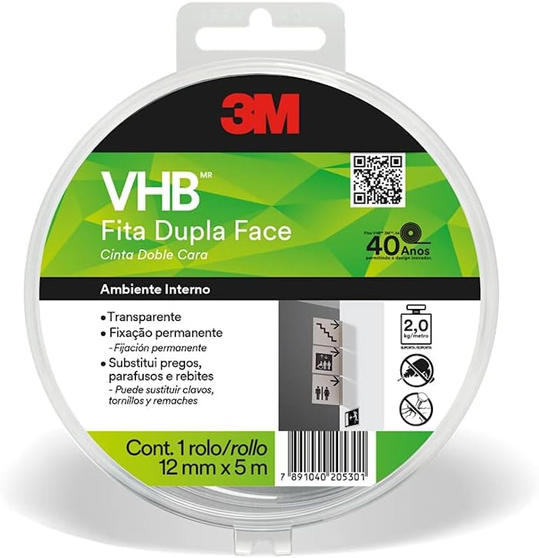 Fita 3M™ VHB™ Dupla Face de Adesivo Transferível 1