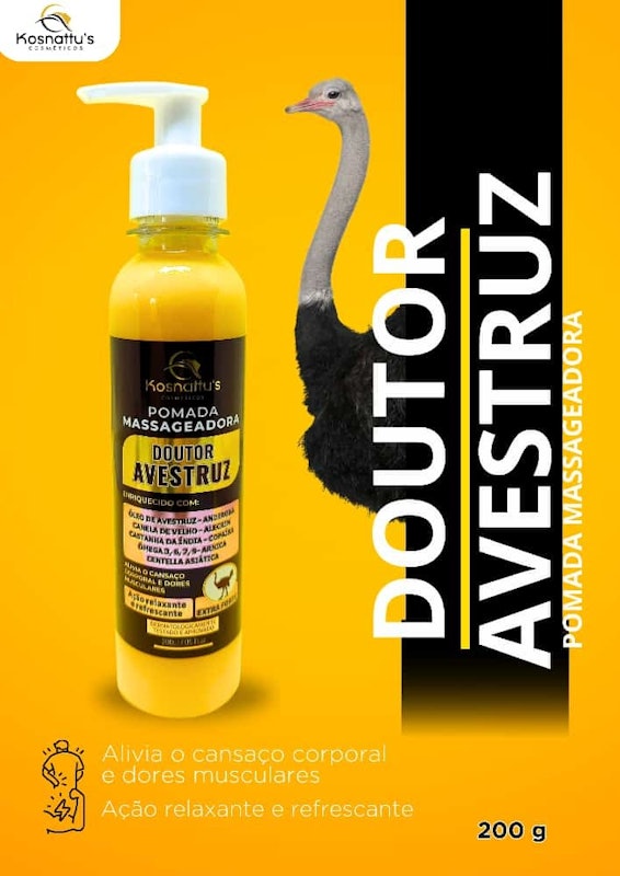 Pomada Massageadora Doutor Avestruz 3