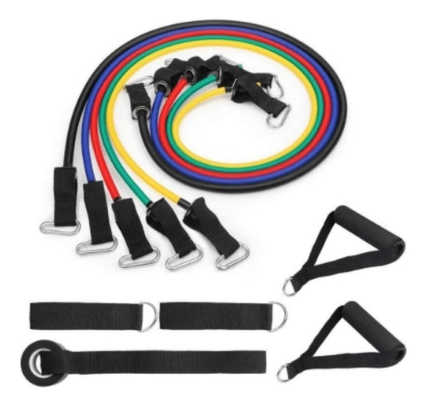 Kit Elásticos Extensores para Exercícios Modelo Premium 3