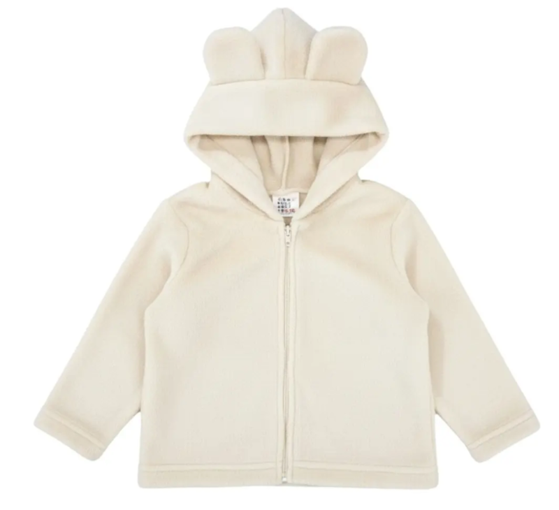 Jaqueta Fleece Infantil com Orelhinhas Ursinho 1