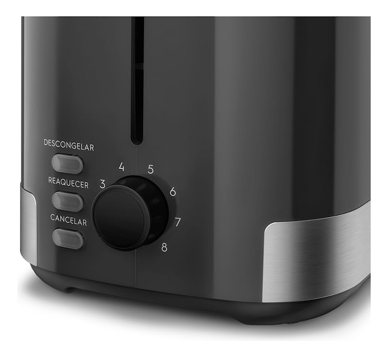 Torradeira Elétrica Electrolux Inox Preta Efficient com 8 Níveis de Tostagem 3