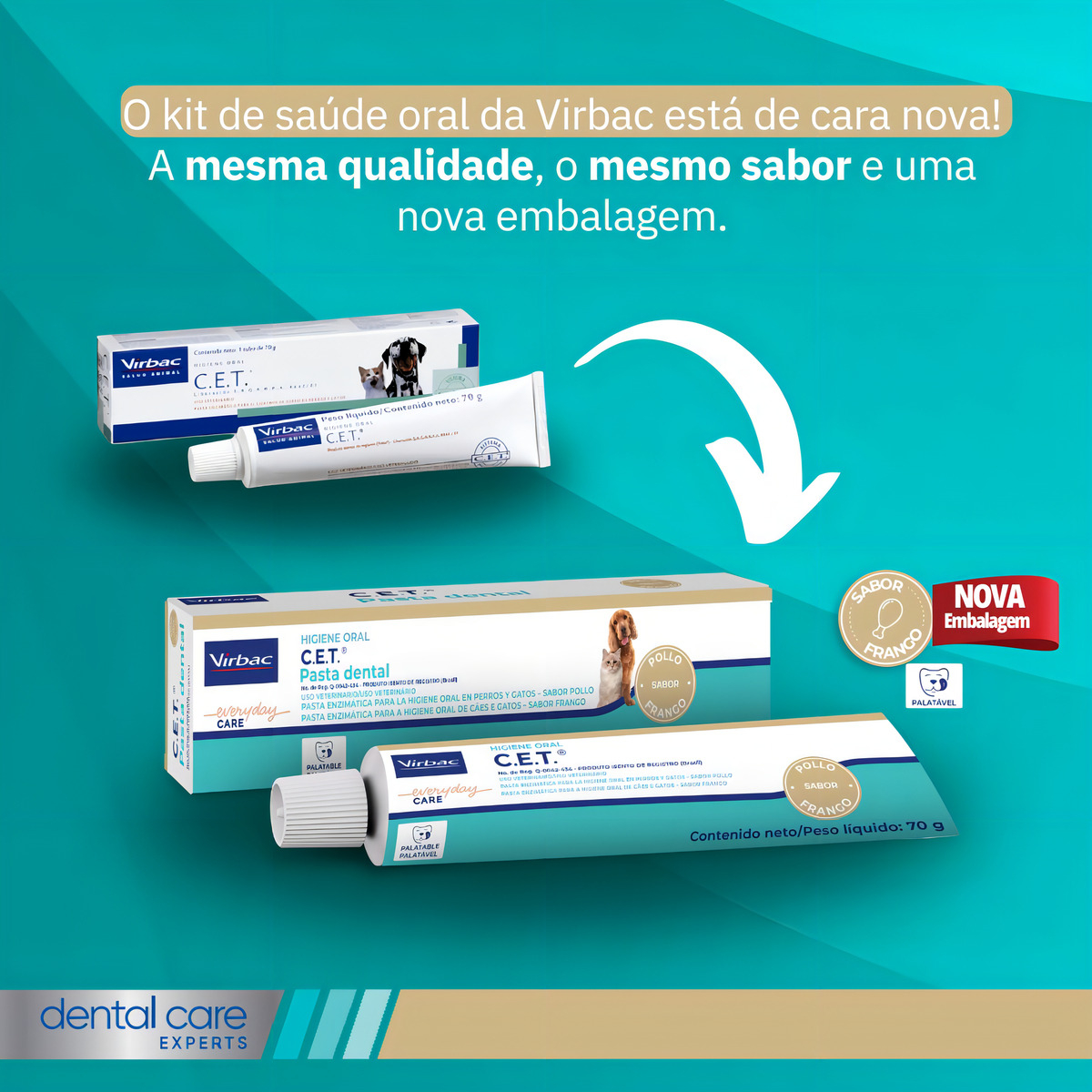 C.E.T. Kit Saúde Oral - Pasta Sabor Frango 2