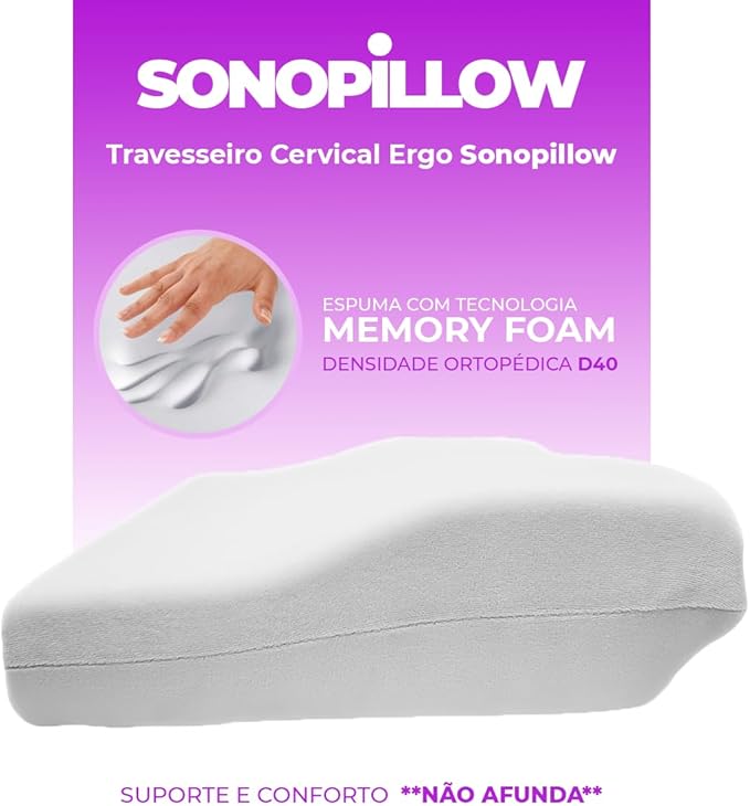 Travesseiro Cervical Ortopédico ErgoBasic 3