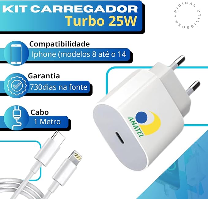 Carregador 25 W Turbo UTBRX 2