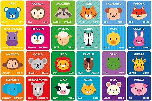 Jogo de Memória – Português, Inglês e Espanhol 4