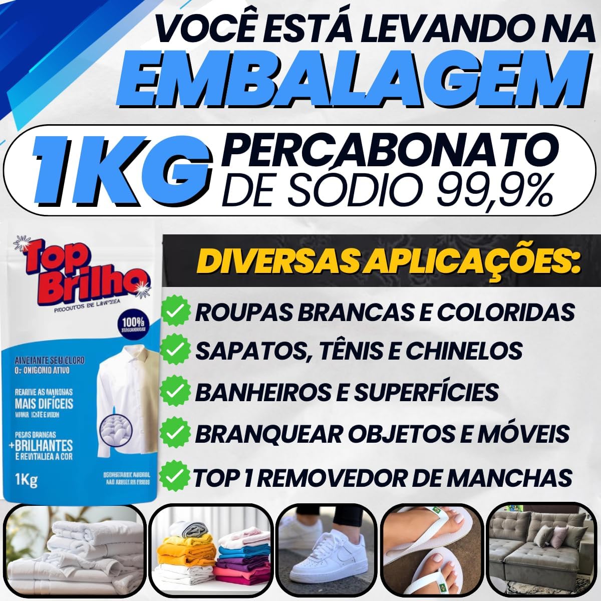 Tira Mancha Roupas Top Brilho 3