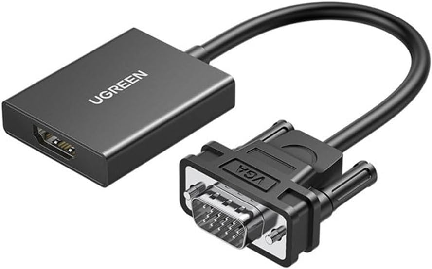 Adaptador de Vídeo Ugreen VGA p/ HDMI Macho/Fêmea 1