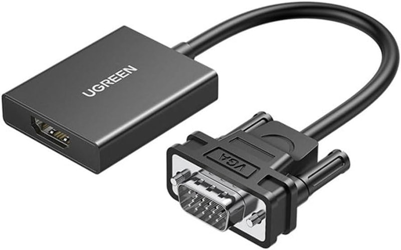 Adaptador de Vídeo Ugreen VGA p/ HDMI Macho/Fêmea 1