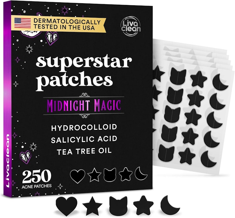 Adesivos Hidrocoloides para Espinhas Midnight Magic Black Star 1