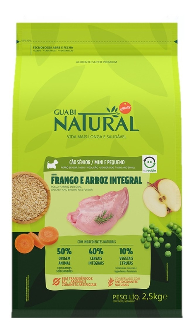 Ração Cão Sênior Mini e Pequeno Frango e Arroz Integral 1