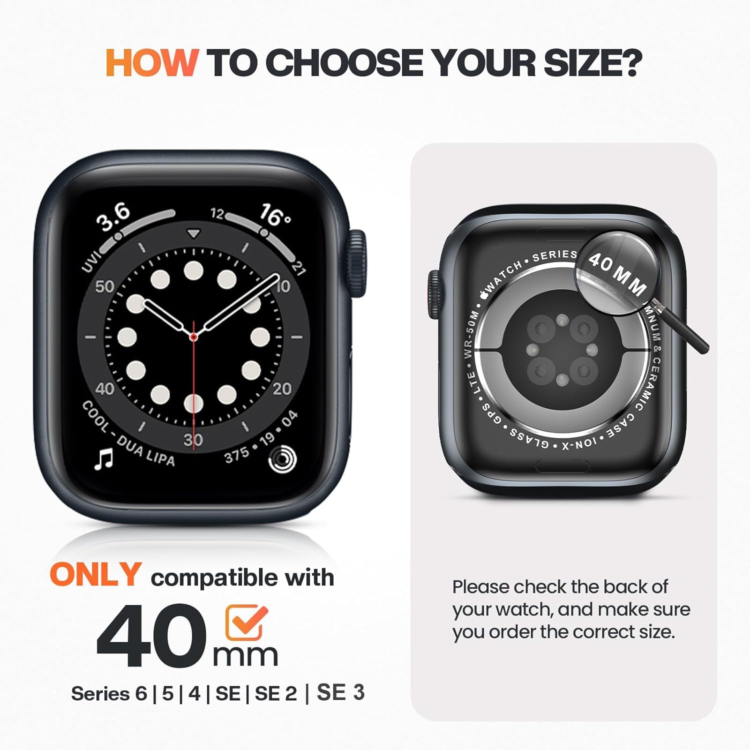 Capa à Prova D'Água Compatível com Apple Watch 2