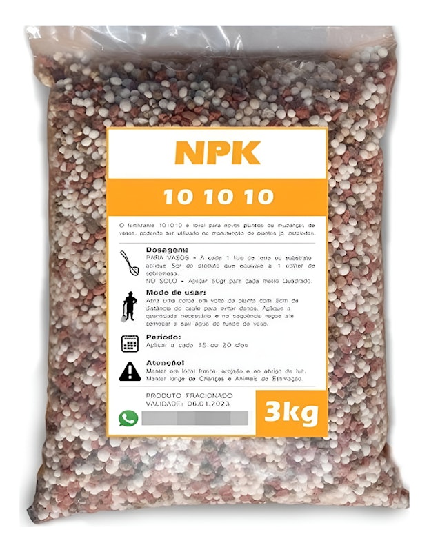 Fertilizante Adubo NPK 10-10-10 para Plantas 1