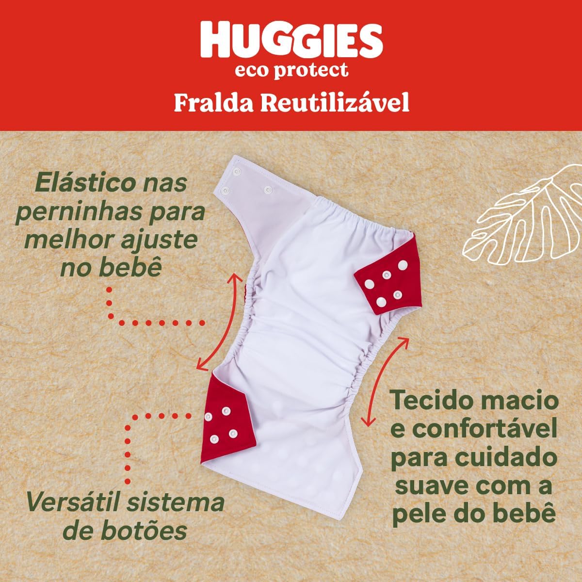 Fralda Reutilizável Eco Protect 3