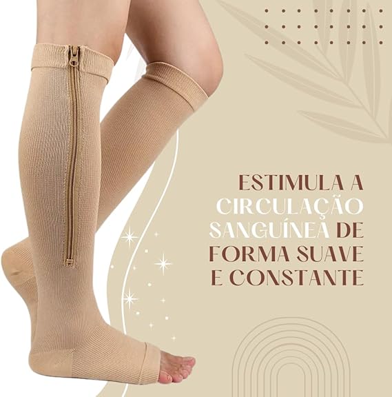 Meia de Compressão com Zíper 3