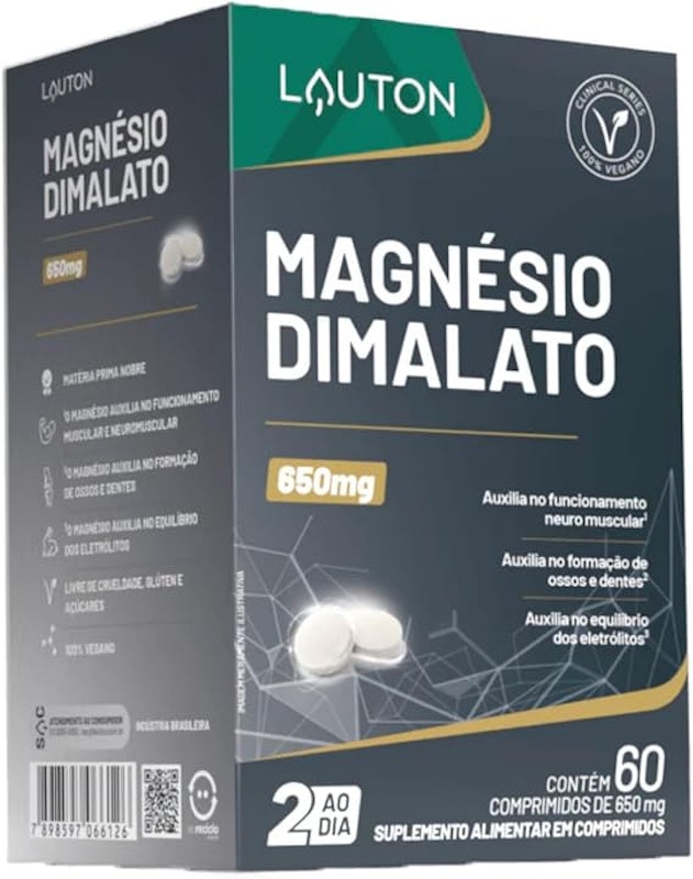 Magnésio Dimalato Max 60 Cápsulas 1
