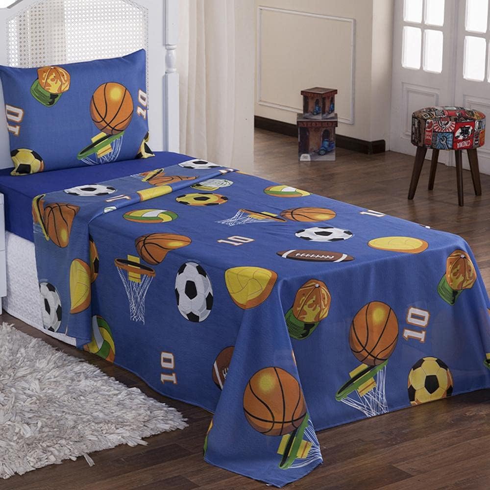 Jogo de Cama Infantil Solteiro Esportes 1