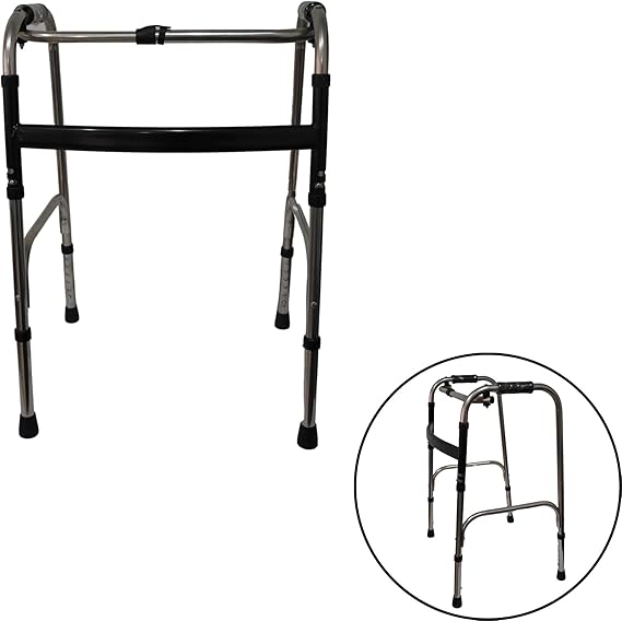 Andador para Idosos 2 Barras Dobrável Articulado 5