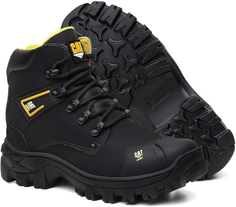 Bota de Segurança Masculina Catprime em Couro para Trabalho com Bico de PVC e CA 1