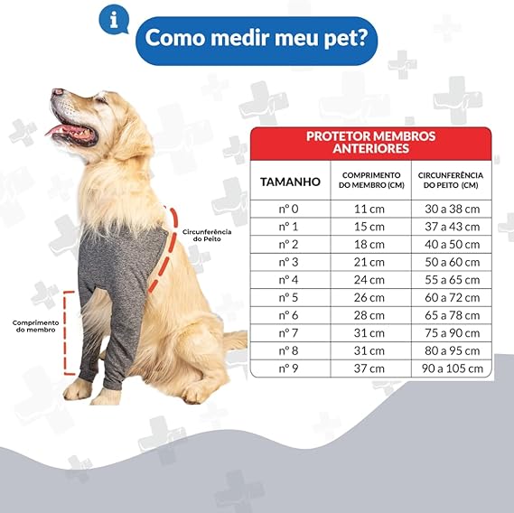 Protetor de Membros Anteriores Unissex Tam. 2  4