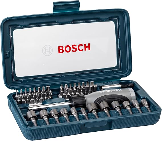 Kit de Pontas e Soquetes para Parafusar Bosch com 46 peças 2