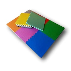 Kit 10 Chapas Tatame Tapete Eva Bebê Fitness Ginástica Colorido