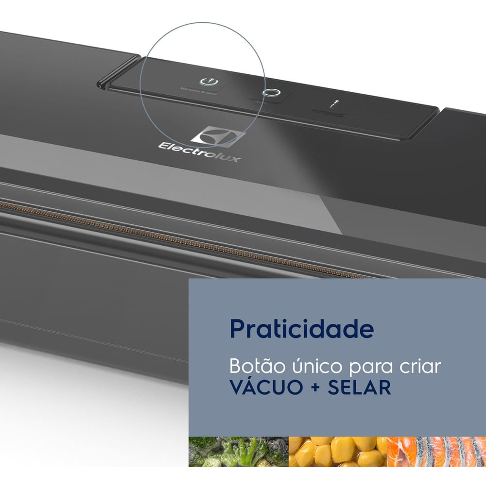 Seladora à Vácuo Electrolux Portátil Cinza Silenciosa 3