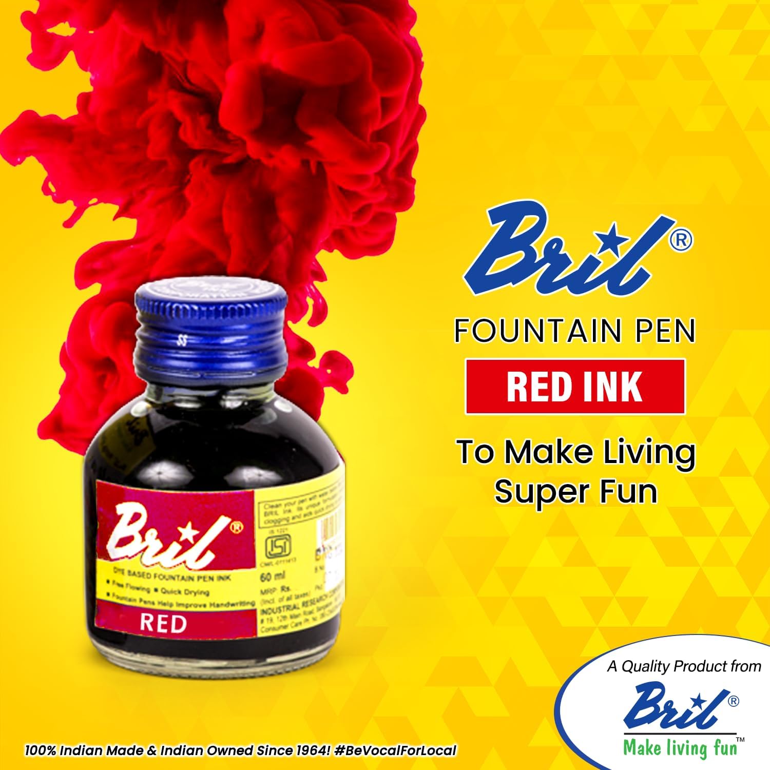Tinta para Caneta-Tinteiro Bril Vermelho 3