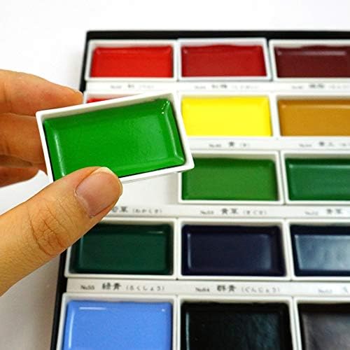 Conjunto de Aquarela Profissional 48 Cores Gansai Tambi 2
