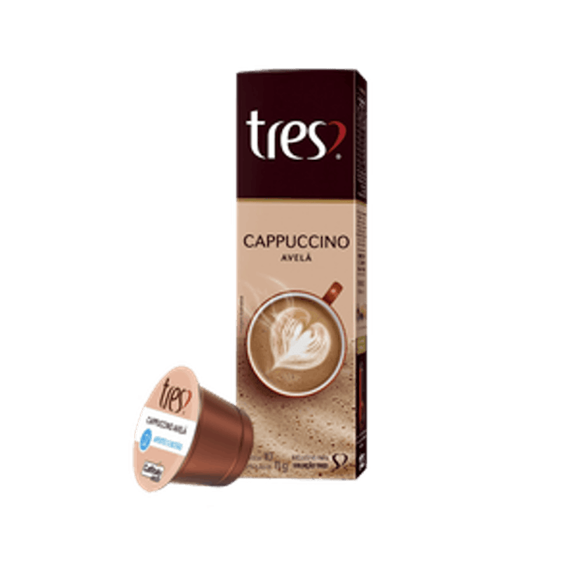 Cápsula de Cappuccino Avelã TRES 3 Corações 1