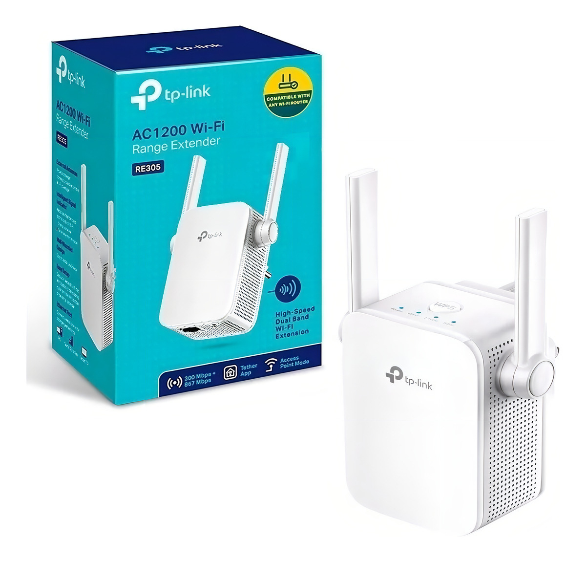 Repetidor de Sinal Wi-Fi Mesh AC1200 5