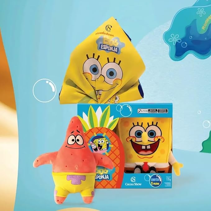 Ovo de Páscoa Pelúcia Patrick Bob Esponja 3