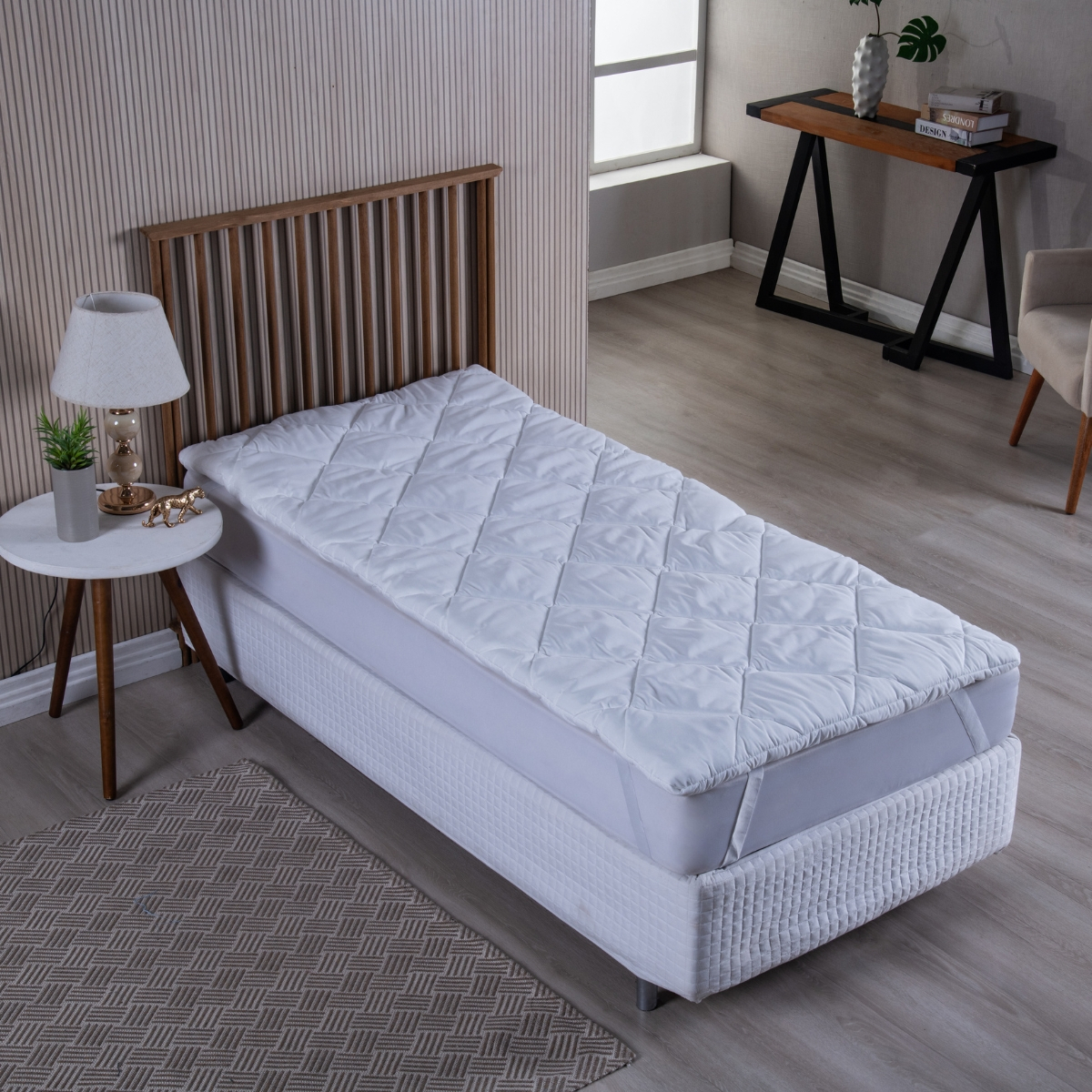 Pillow Top Solteiro Micro Percal 400 Fios 3