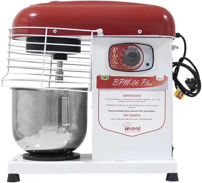 Batedeira Planetária Industrial Maná 6 L Plus 1