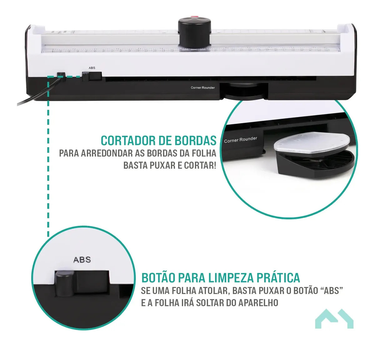 Plastificadora Refiladora de Documentos Formato A4 5 em 1 4