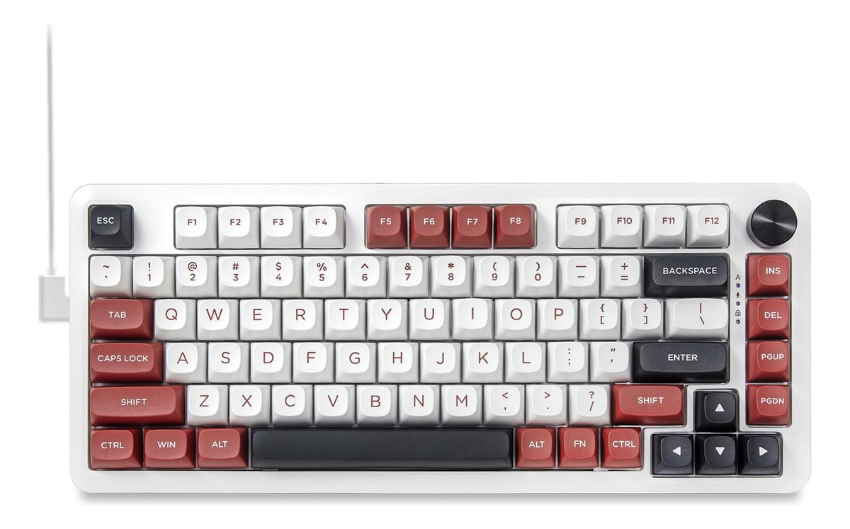 Teclado Mecânico Gamer 75% com Fio 1