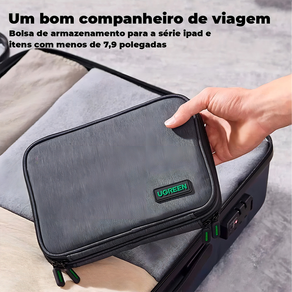 Case Bag Estojo Organizador Ugreen para Cabos HD Acessórios 4