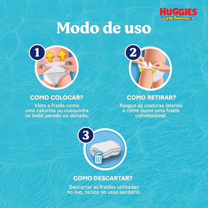 Fralda Huggies® Little Swimmers G/XG 4
